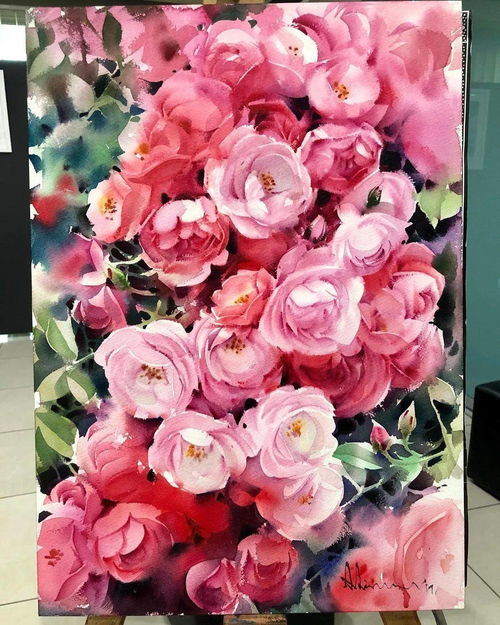 泰國(guó)第一愛(ài)花男，筆下水彩花卉驚艷百萬(wàn)粉絲