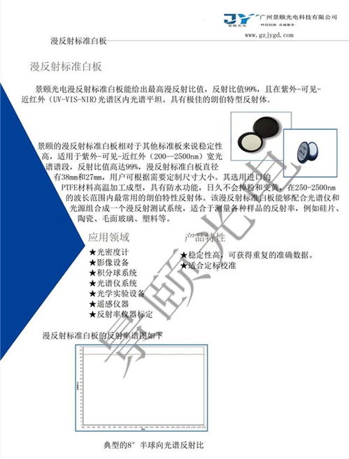 光學(xué)測試漫反射板 漫反射板 景頤光電 多圖